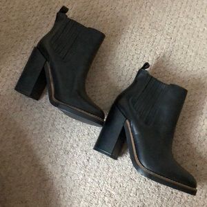 Forever 21 Black 4” Heeled Boots